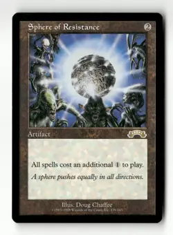 Sphere of Resistance Exodus #139 Magic the Gathering Clean Card - Image 1