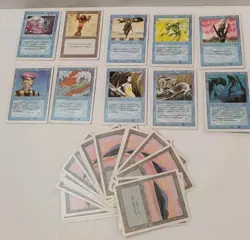 1993 3rd Edition Magic The Gathering Custom BLUE 60 Card Deck "FeedbacK" MTG - Image 1