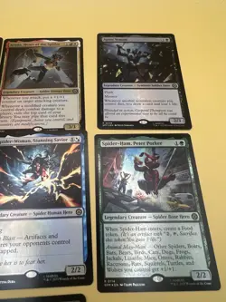 Spider Man Magic The Gathering rare Holo Card lot with radioactive spider promo - Image 3