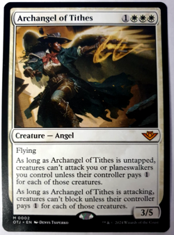 MTG Outlaws of Thunder Junction - Archangel of Tithes - Mythic - 0002 NM - Image 1