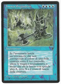►Magic-Style◄ MTG - Invoke "Prejudice" - Legends Italian - Good - Image 1