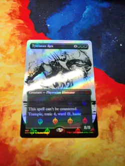 Tyrranax Rex (Showcase) (Step-and-Compleat Foil) - Phyrexian (ONE) - NM - Image 1