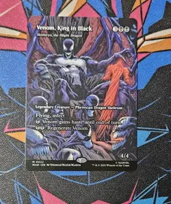Venom, King In Black NM Borderless Regular 22 MTG Spiderman MAR Unplayed Magic - Image 1