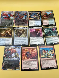 Spider-man Rare Hero Lot Magic The Gathering Spider Punk Spectacular Spider-Man - Image 1