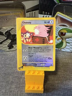Chansey RARE Reverse Holo Pokemon TCG Card E Series 72/165 2002 LP-MP - Image 1