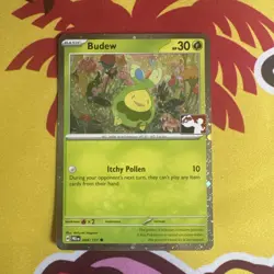 POKEMON TCG - BUDEW - 004/131 COSMO RARE PRIZE PACK SERIES 7 -PLAY! STAMPED - Image 1