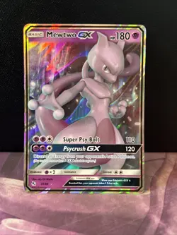 Mewtwo GX 31/68 Hidden Fates NM Ultra Rare Pokemon Card - Image 1