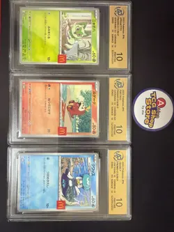 RPA 10 McDonald's Pokemon Card Pikachu 020/M-P 6 Complete Set 2025 Limited Promo - Image 2