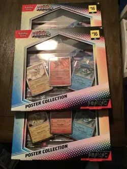 Pokemon TCG Scarlet & Violet Prismatic Evolutions Poster Collection Box Lot Of 3 - Image 1