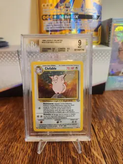 Pokemon 1997 Jungle Clefable Holo #36 Beckett 9 MINT Tcg Graded Psa - Image 2