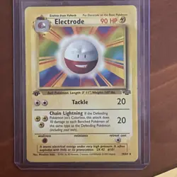 1999 Pokemon TCG Electrode 18/64 1st Edition Jungle 1999 WoTC Vintage LP+ - Image 1