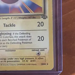 1999 Pokemon TCG Electrode 18/64 1st Edition Jungle 1999 WoTC Vintage LP+ - Image 3
