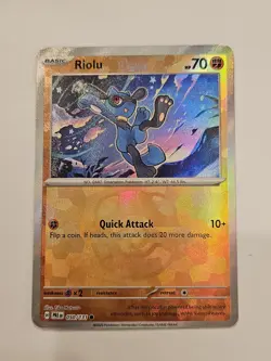 Riolu (Master Ball Pattern) 050/131 Sv: Prismatic Evolutions Holo Pokemon TCG - Image 2