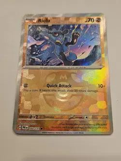 Riolu (Master Ball Pattern) 050/131 Sv: Prismatic Evolutions Holo Pokemon TCG - Image 3