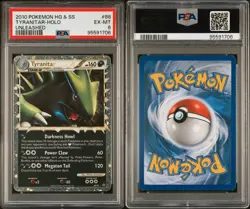 2010 POKEMON HEARTGOLD & SOULSILVER UNLEASHED #88 TYRANITAR-HOLO PSA 6 - Image 1