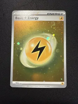 Pokemon 151 TCG Legit HD Cosmo Holo Lightning Energy 3 Swirl - Image 2