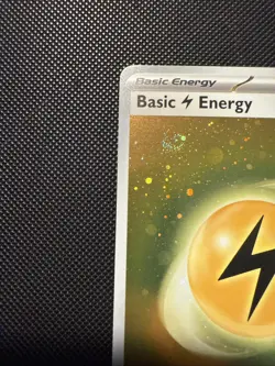 Pokemon 151 TCG Legit HD Cosmo Holo Lightning Energy 3 Swirl - Image 3