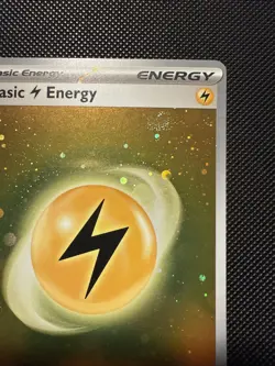 Pokemon 151 TCG Legit HD Cosmo Holo Lightning Energy 3 Swirl - Image 4