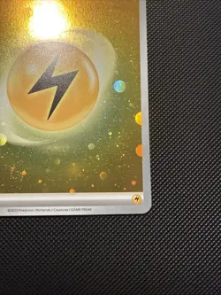 Pokemon 151 TCG Legit HD Cosmo Holo Lightning Energy 3 Swirl - Image 5