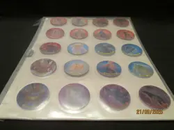 Yu Gi Oh Tazos (Walkers 2001) Complete Sleeved Set 35 Lenticular Image Tazos - Image 1