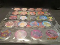 Yu Gi Oh Tazos (Walkers 2001) Complete Sleeved Set 35 Lenticular Image Tazos - Image 2