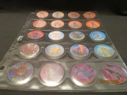 Yu Gi Oh Tazos (Walkers 2001) Complete Sleeved Set 35 Lenticular Image Tazos - Image 3