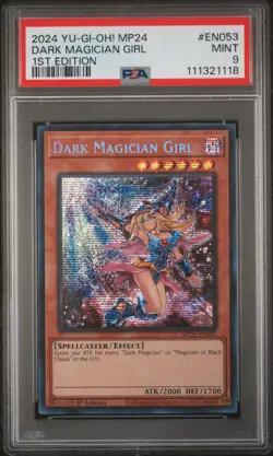 2024 YU-GI-OH! 25TH ANNIVERSARY TIN: DUELING MIRRORS DARK MAGICIAN GIRL PSA 9 - Image 1