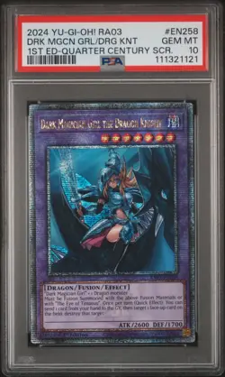2024 YU-GI-OH! RA03-#EN258 DARK MAGICIAN GIRL THE DRAGON KNIGHT PSA 10 - Image 1