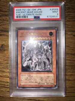 Yu-Gi-Oh! Ancient Gear Golem Japanese Ultimate Rare TLM-JP006 PSA 9 Mint - Image 1