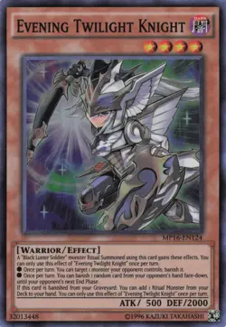 Yugioh Evening Twilight Knight MP16-EN124 Super Rare NM - Image 1