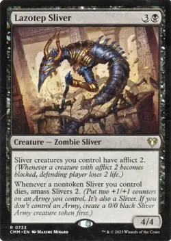 Lazotep Sliver NM, English MTG Commander Masters Magic Card - Image 1