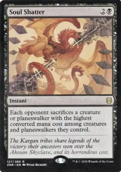 MTG Soul Shatter ZNR Rare Normal #127 NM Magic The Gathering Card - Image 1