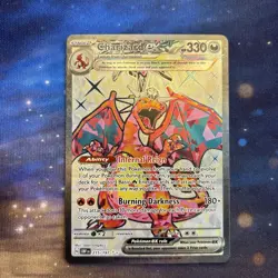 Charizard ex 215/197 Obsidian Flames Terra Full Art Ultra Rare Pokemon Card New - Image 1