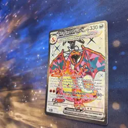 Charizard ex 215/197 Obsidian Flames Terra Full Art Ultra Rare Pokemon Card New - Image 3