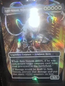 Magic The Gathering Anti-Venom Horrifying Healer Marvel Legends MTG Foil Card - Image 2