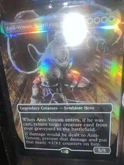 Magic The Gathering Anti-Venom Horrifying Healer Marvel Legends MTG Foil Card - Image 3