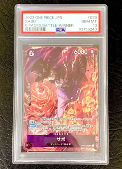 One piece card Sabo Japan anime manga card battle game PSA10 tournament promo - Image 1
