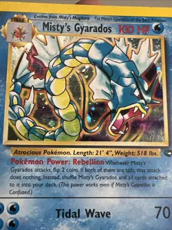 MP Misty's Gyarados 13/132 Holo Gym Challenge AUTHENTIC Pokemon Card - Image 2