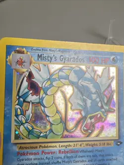MP Misty's Gyarados 13/132 Holo Gym Challenge AUTHENTIC Pokemon Card - Image 3