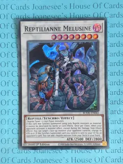 BODE-EN043 Reptilianne Melusine Super Rare Yu-Gi-Oh Card 1st Edition New - Image 1