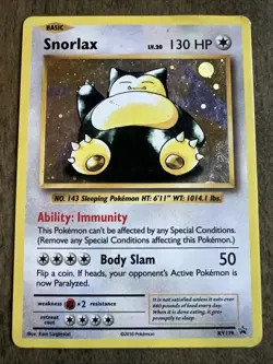 2016 Pokemon TCG Snorlax #XY179 XY Promo Card Played Holo See Pics Condition - Image 1