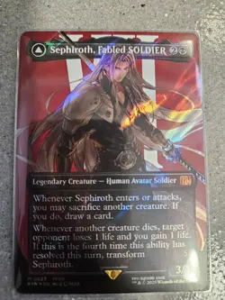 Sephiroth, Fabled SOLDIER (Borderless) (Surge Foil) Final Fantasy Foil - MTG - Image 3