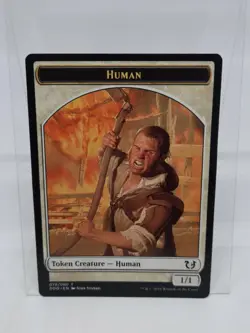 1x Human Token (078/080) MTG Duel Decks: Blessed vs. Cursed LP Magic Regular - Image 1