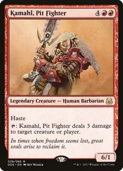 Kamahl, Pit Fighter - Light Play MTG Duel Decks: Mind vs Might - Image 1