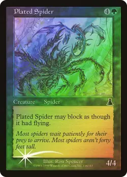 Urza's Destiny MTG FOIL Plated Spider Magic - Image 1