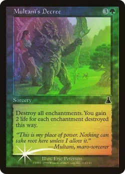Urza's Destiny MTG FOIL Multani's Decree Magic - Image 1