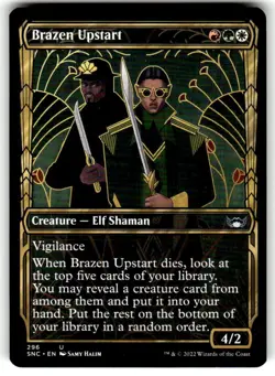 Brazen Upstart (Showcase) Streets of New Capenna Regular MTG - Image 1