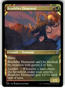 Brushfire Elemental (Showcase) Zendikar Rising Regular MTG - Image 1