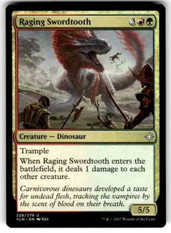 Raging Swordtooth Ixalan Regular MTG - Image 1