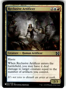 MTG Magic the Gathering Reclusive Artificer (DDU-51/1703) Mystery Booster - Image 1